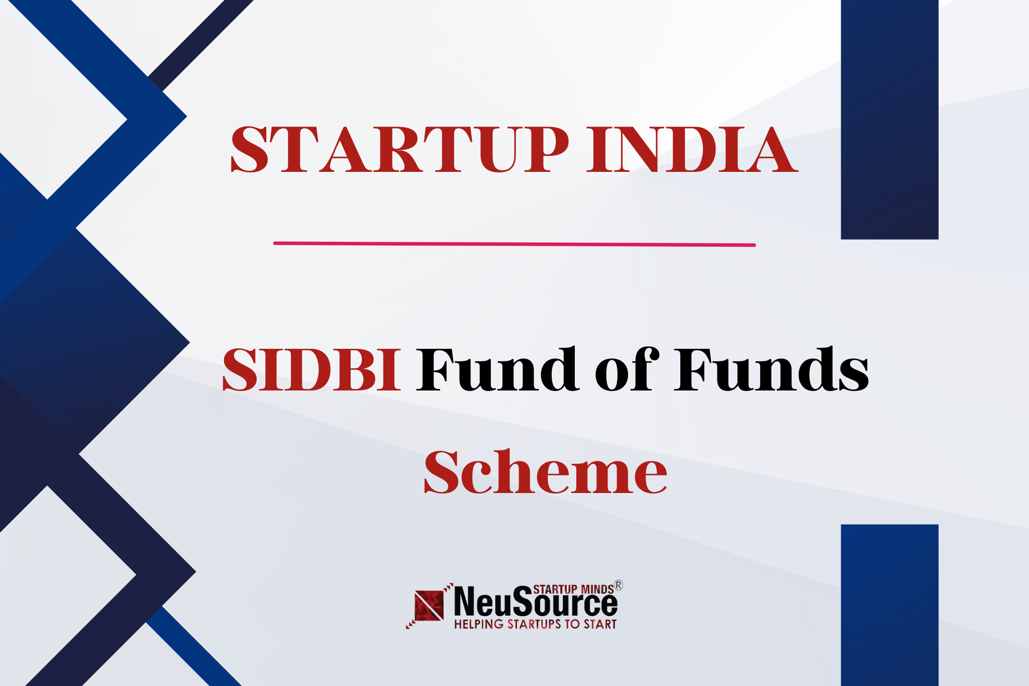 SIDBI Fund of Funds Scheme - Startup India