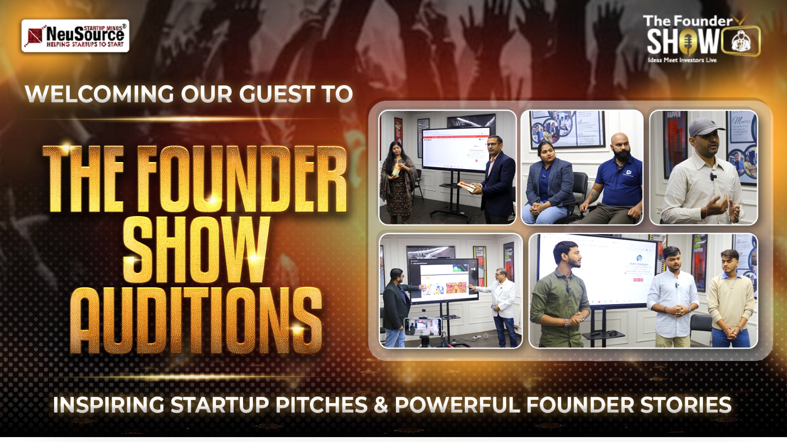 The Founder Show Auditions Begin: Meet the 4 Visionary Startups from 13th November