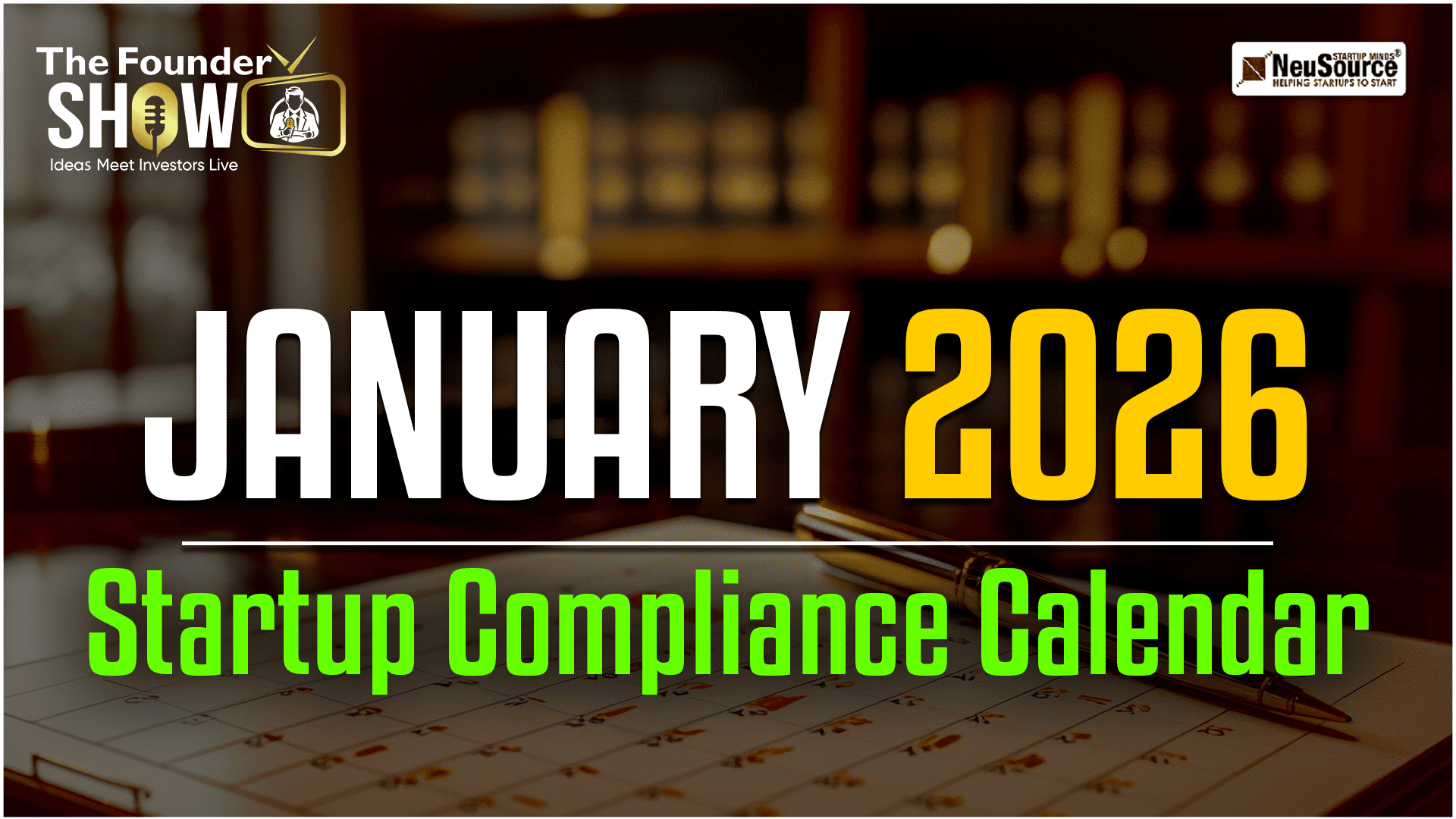 January 2026 Compliance Calendar in India: GST, TDS, PF-ESI, AOC-4 & MGT-7 Due Dates