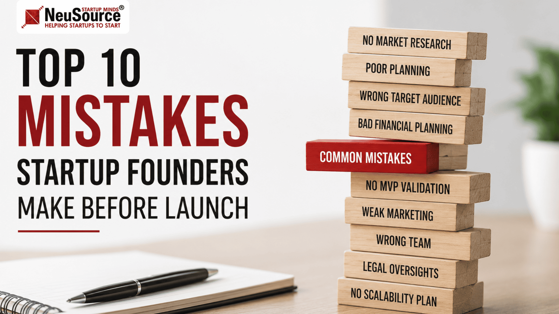 Top 10 Mistakes Startup Founders Make Before Launching 