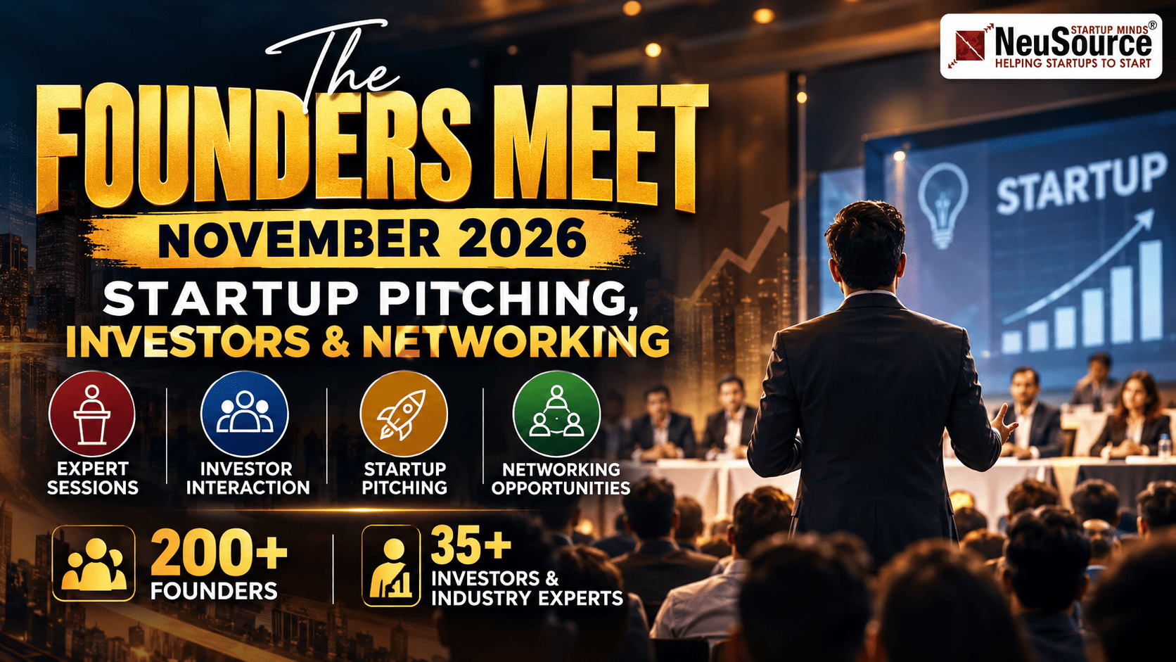 The Founders Meet 2026: Pitch, Connect & Grow